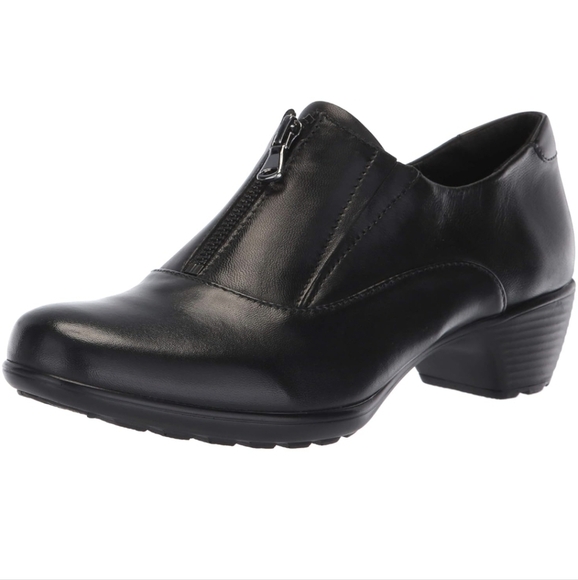 Romika Women's Banja 23 Leather Ankle Boot Black  Comfy Arch Work 40 EU 9.5 US - Picture 1 of 9